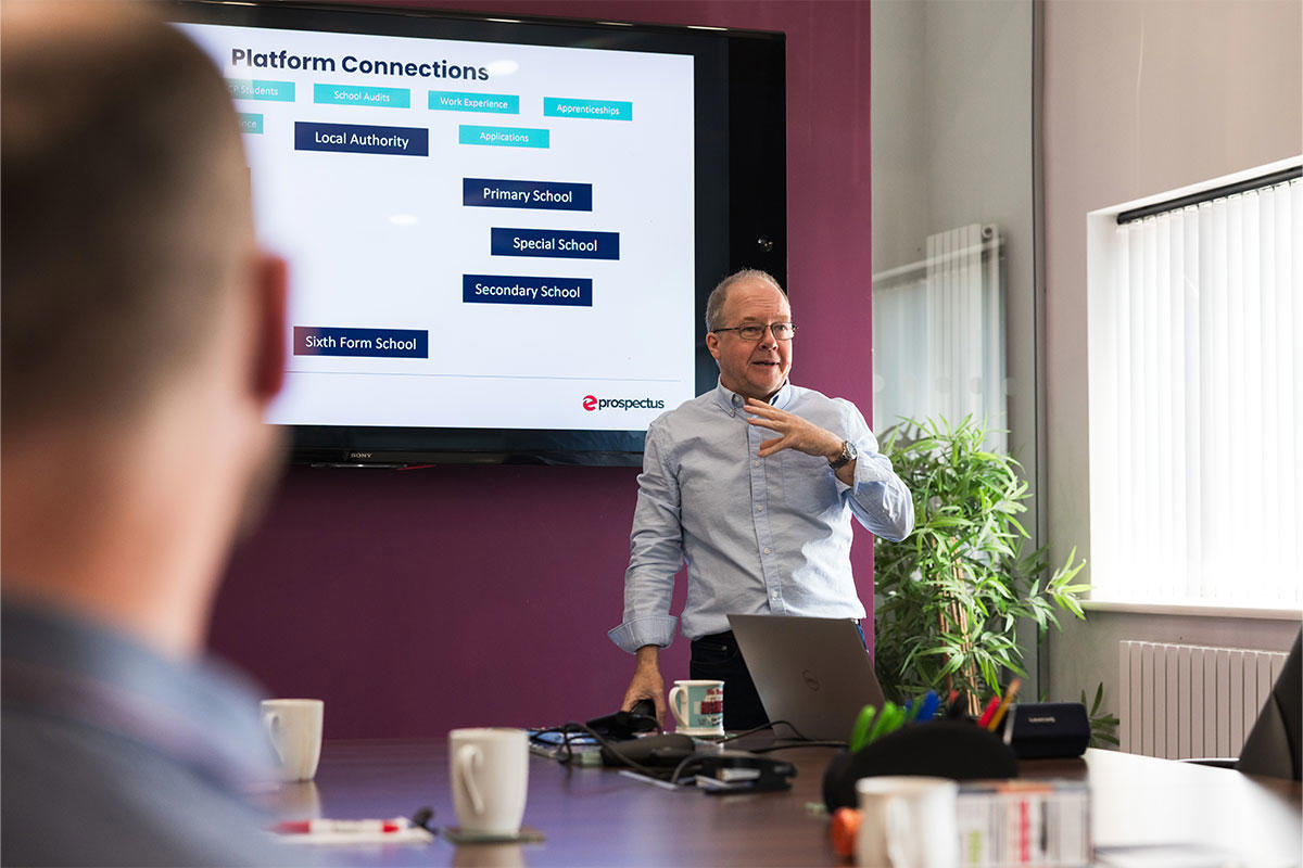 Ian Presenting To The Team